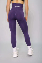 Indigo seamless gym leggings – back view, perfect for squat-proof and seamless fit