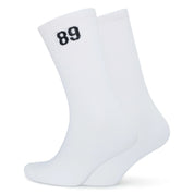womens white gym socks, one pair.